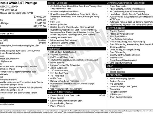 Used 2025 Genesis GV80 3.5T Prestige image 3