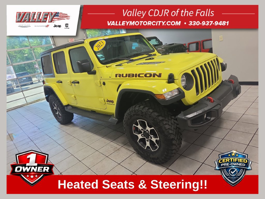 Used 2023 Jeep Wrangler Unlimited Rubicon w/ Cold Weather Group AWD/4WD 360° Tour