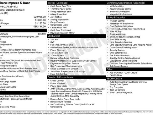 Certified 2024 Subaru Impreza 2.0i AWD/4WD image 3