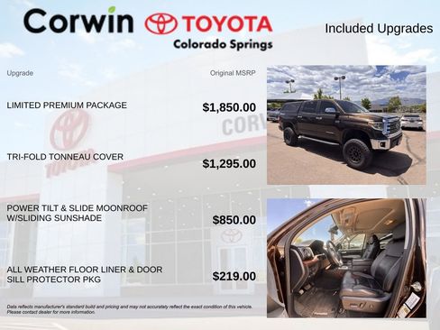 Used 2018 Toyota Tundra Limited w/ Limited Premium Package AWD/4WD image 7
