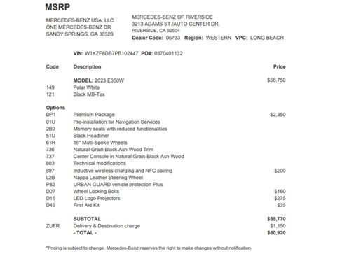 Certified 2023 Mercedes-Benz E 350 Sedan image 27