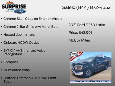Used 2021 Ford F150 Lariat AWD/4WD image 17