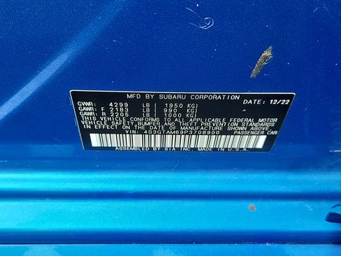 Certified 2023 Subaru Impreza 2.0i Sport AWD/4WD image 6