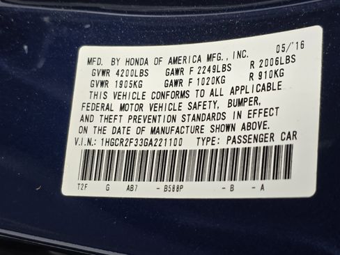 Used 2016 Honda Accord LX image 32