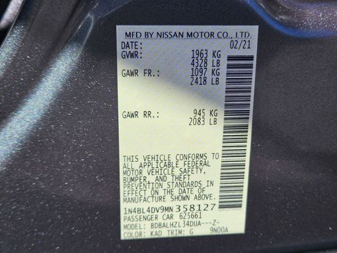 Used 2021 Nissan Altima 2.5 SV image 36