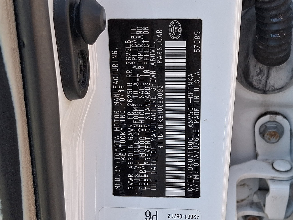 Used 2017 Toyota Camry LE FWD image 26