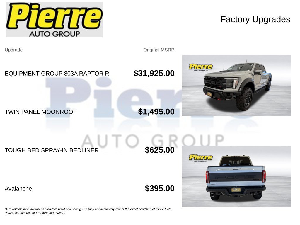 Certified 2026 Ford F150 Raptor w/ Equipment Group 803A Raptor R AWD/4WD image 14