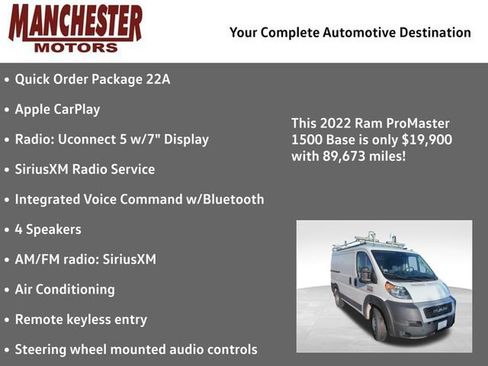 Used 2022 RAM ProMaster 1500 image 2