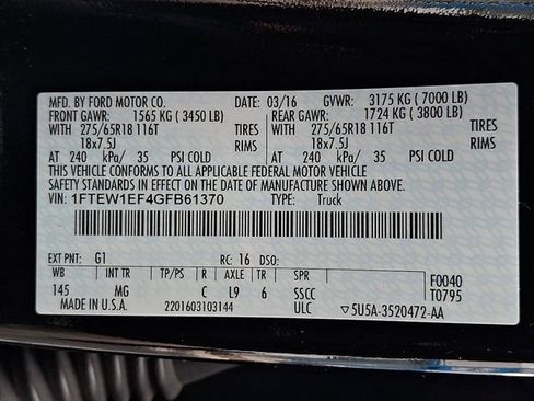 Used 2016 Ford F150 XLT w/ Equipment Group 301A Mid AWD/4WD image 31