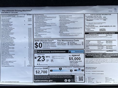 New 2026 BMW X7 xDrive40i w/ Premium Package image 36
