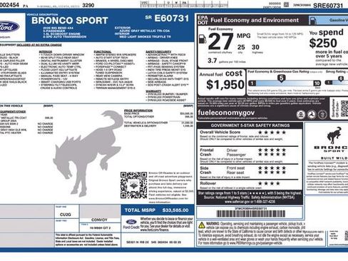Used 2025 Ford Bronco Sport Big Bend AWD/4WD image 13