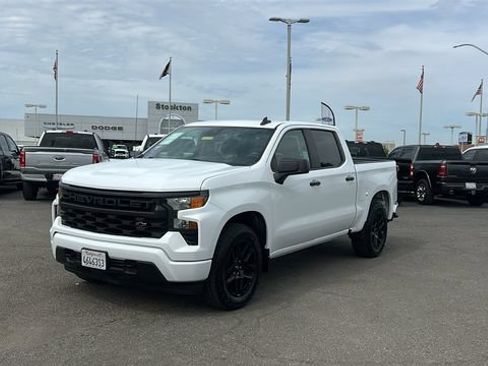 Used 2023 Chevrolet Silverado 1500 Custom w/ LPO, Dark Essentials Package RWD image 8