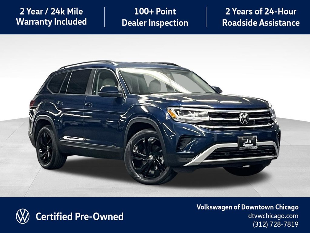 Used 2023 Volkswagen Atlas SE w/ Black Wheel Package AWD/4WD 360° Tour