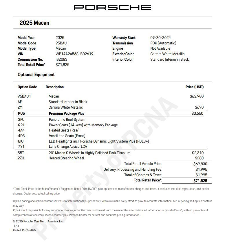 Certified 2025 Porsche Macan AWD/4WD image 6