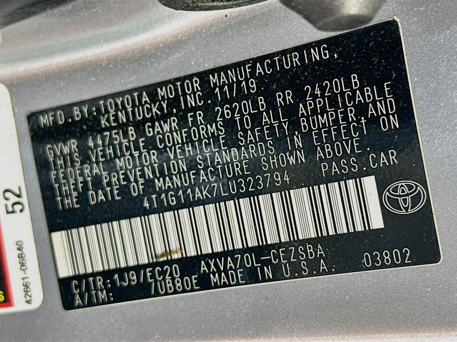 Used 2020 Toyota Camry SE FWD image 24
