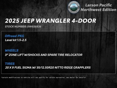 New 2025 Jeep Wrangler Sport image 3