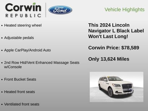 Used 2024 Lincoln Navigator L Black Label image 18