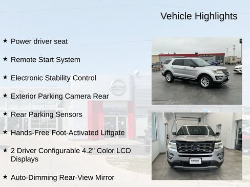 Used 2017 Ford Explorer XLT w/ Equipment Group 201A FWD image 9