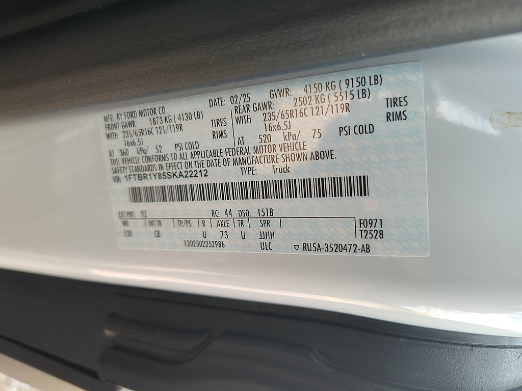 Certified 2025 Ford Transit 250 Low Roof w/ Exterior Upgrade Package RWD image 29