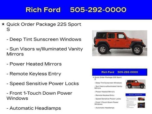 Used 2020 Jeep Wrangler Unlimited Sport S AWD/4WD image 79