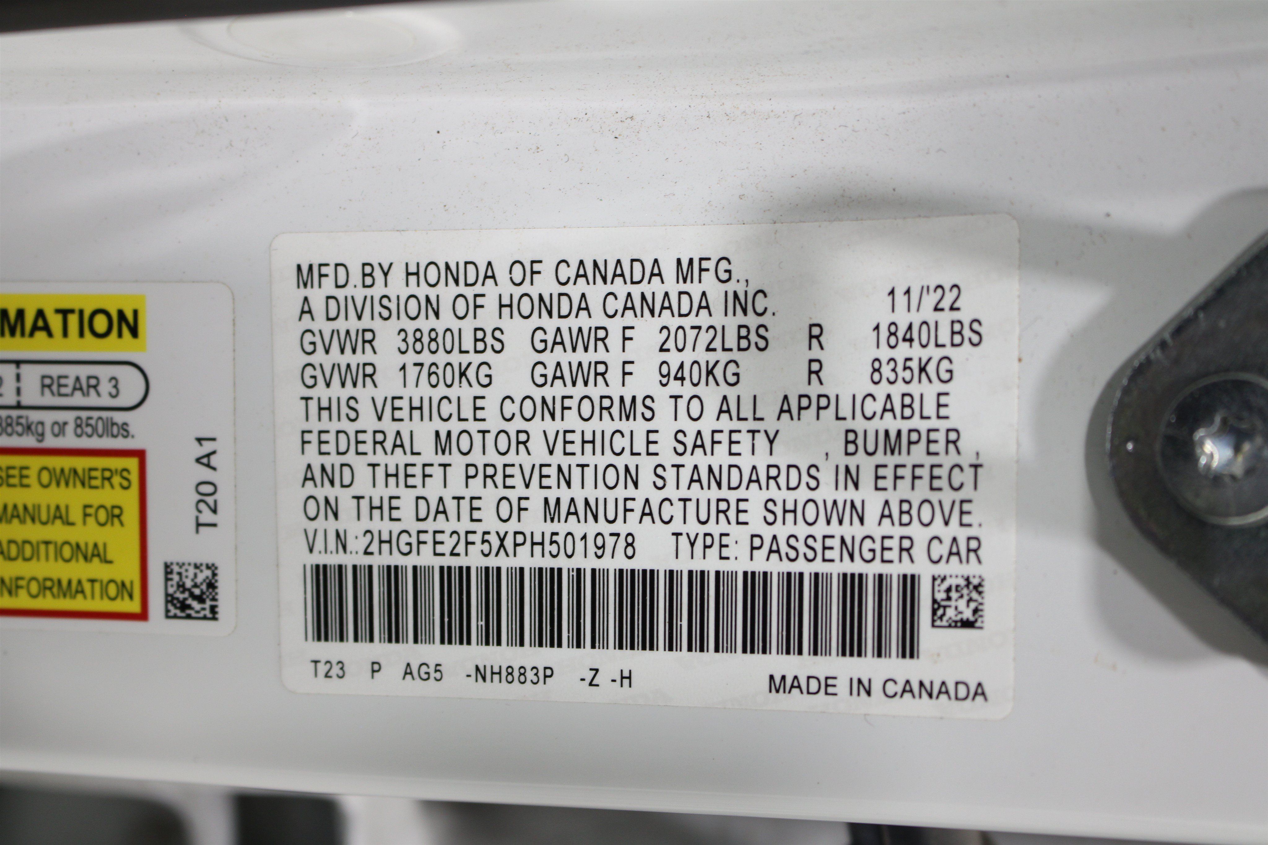 Used 2023 Honda Civic Sport image 35