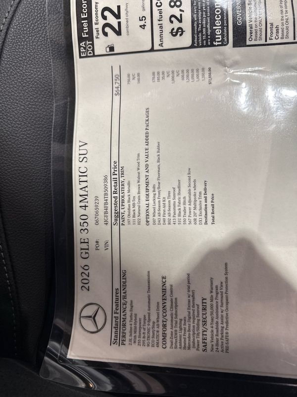 Used 2026 Mercedes-Benz GLE 350 4MATIC image 74