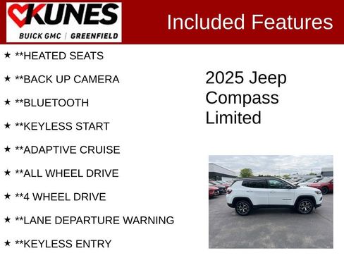 Used 2025 Jeep Compass Limited AWD/4WD image 2