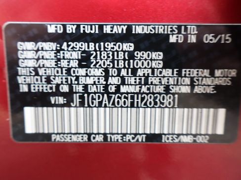 Used 2015 Subaru Impreza 2.0i Sport Limited AWD/4WD image 47