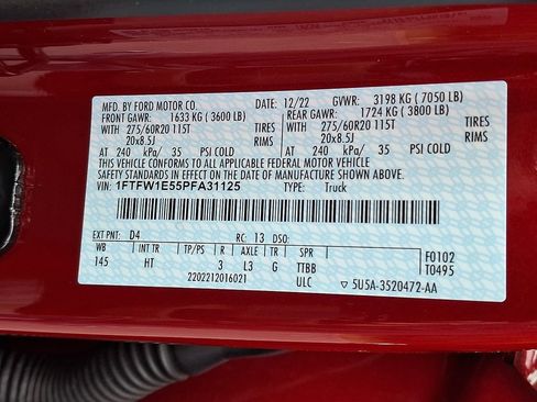 Certified 2023 Ford F150 Lariat w/ Equipment Group 502A High AWD/4WD image 31