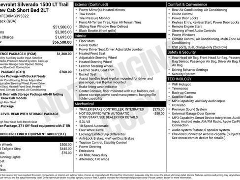 Used 2021 Chevrolet Silverado 1500 LT Trail Boss w/ Convenience Package II AWD/4WD image 2