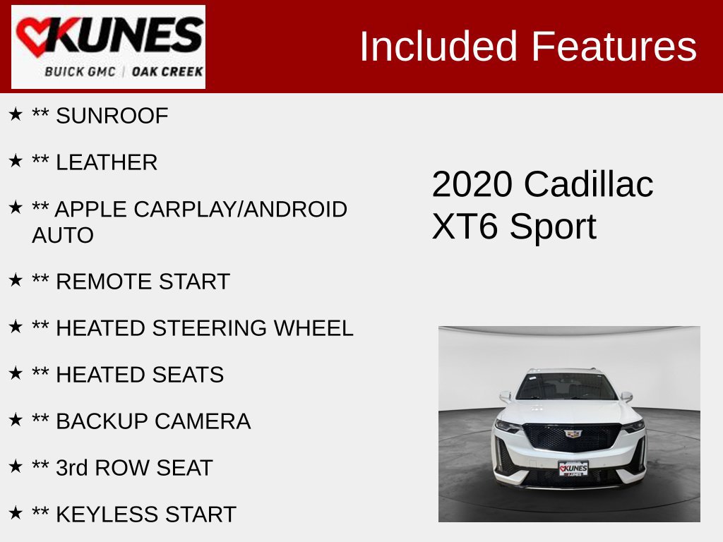 Used 2020 Cadillac XT6 Sport AWD/4WD image 2
