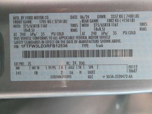 Certified 2024 Ford F150 XLT w/ Equipment Group 302A MID AWD/4WD image 30