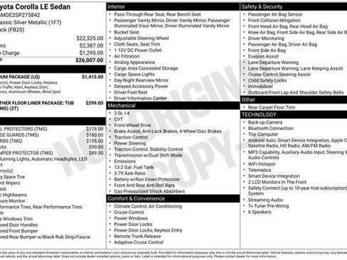 Used 2025 Toyota Corolla LE w/ LE Premium Package FWD image 31