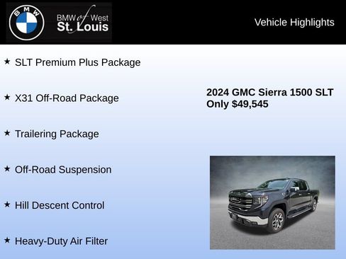 Used 2024 GMC Sierra 1500 SLT w/ SLT Premium Plus Package AWD/4WD image 8