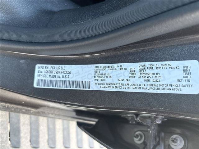 Used 2022 RAM 1500 TRX w/ TRX Level 2 Equipment Group AWD/4WD image 11