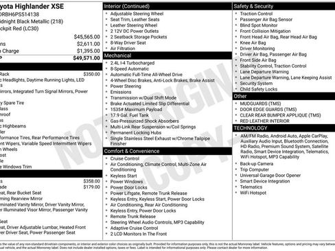 Used 2023 Toyota Highlander XSE AWD/4WD image 3