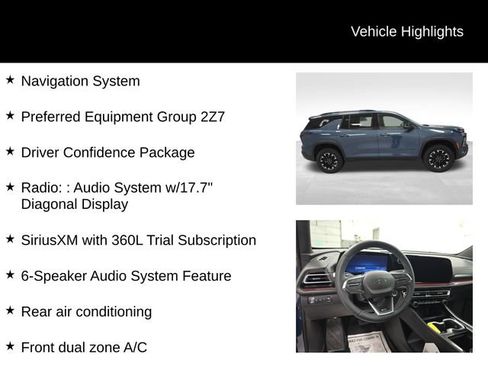 Certified 2025 Chevrolet Traverse Z71 w/ Driver Confidence Package image 17