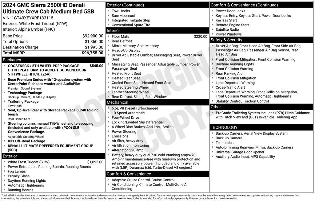 Used 2024 GMC Sierra 2500 Denali Ultimate AWD/4WD image 22