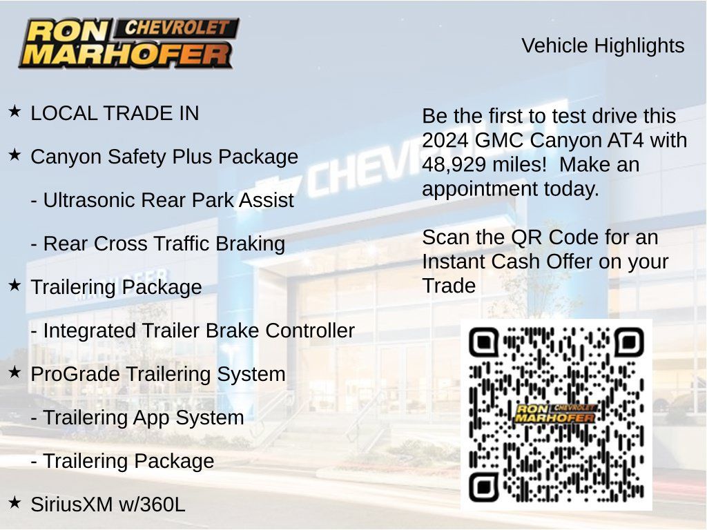 Used 2024 GMC Canyon AT4 w/ Canyon Safety Plus Package AWD/4WD image 3