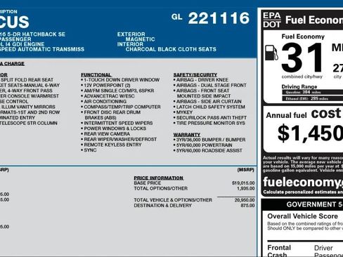 Used 2016 Ford Focus SE w/ SE Cold Weather Package image 2