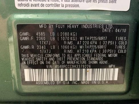 Used 2010 Subaru Outback 2.5i Premium image 33