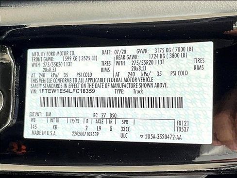 Used 2020 Ford F150 XLT w/ Equipment Group 302A Luxury AWD/4WD image 30