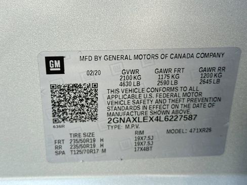 Used 2020 Chevrolet Equinox LT w/ Sport Edition image 36