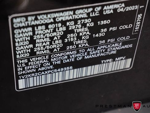 Used 2023 Volkswagen Atlas SE w/ Panoramic Sunroof Package AWD/4WD image 12