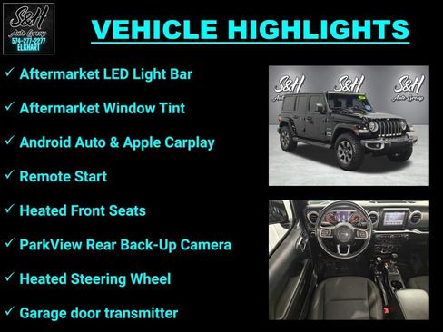 Used 2019 Jeep Wrangler Unlimited Sahara w/ Cold Weather Group AWD/4WD image 3
