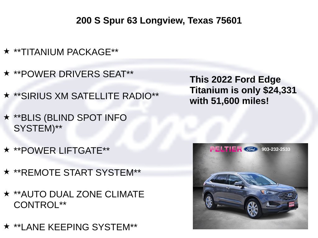 Certified 2022 Ford Edge Titanium AWD/4WD image 10