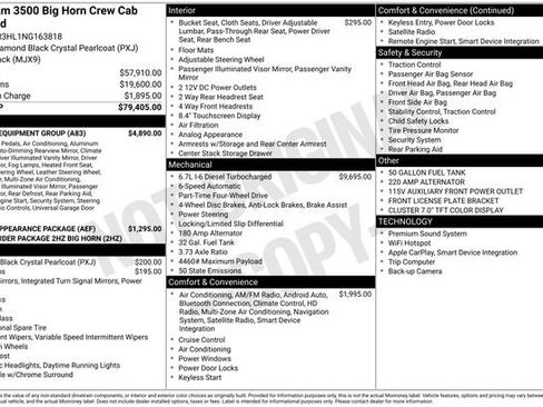 Used 2022 RAM 3500 Big Horn w/ Level C Equiment Group image 43