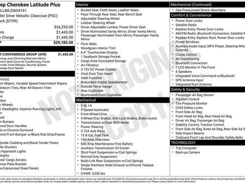 Used 2018 Jeep Cherokee Latitude Plus w/ Comfort/Convenience Group image 33