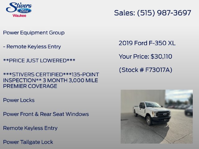 Used 2019 Ford F350 XL w/ Power Equipment Group AWD/4WD image 16