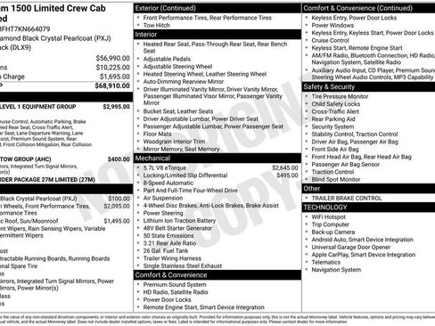 Used 2019 RAM 1500 Limited AWD/4WD image 39